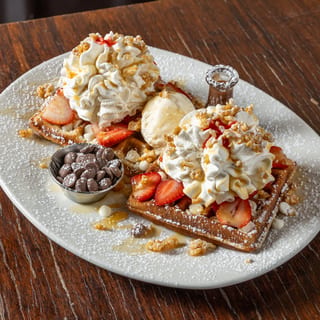 Strawberries & Cream Waffle