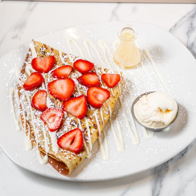 Strawberry Hazelnut Crepe.