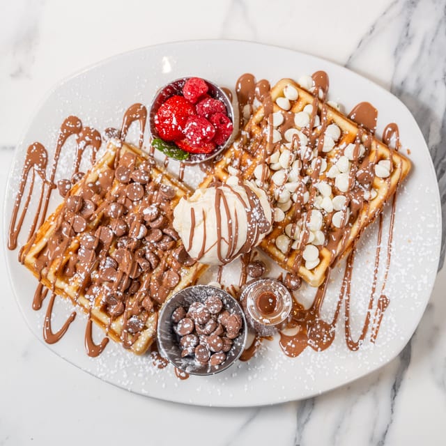 Chocolate Chunks Waffle.