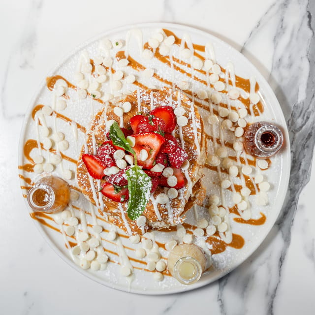 Illegal White Chocolate Pancakes.